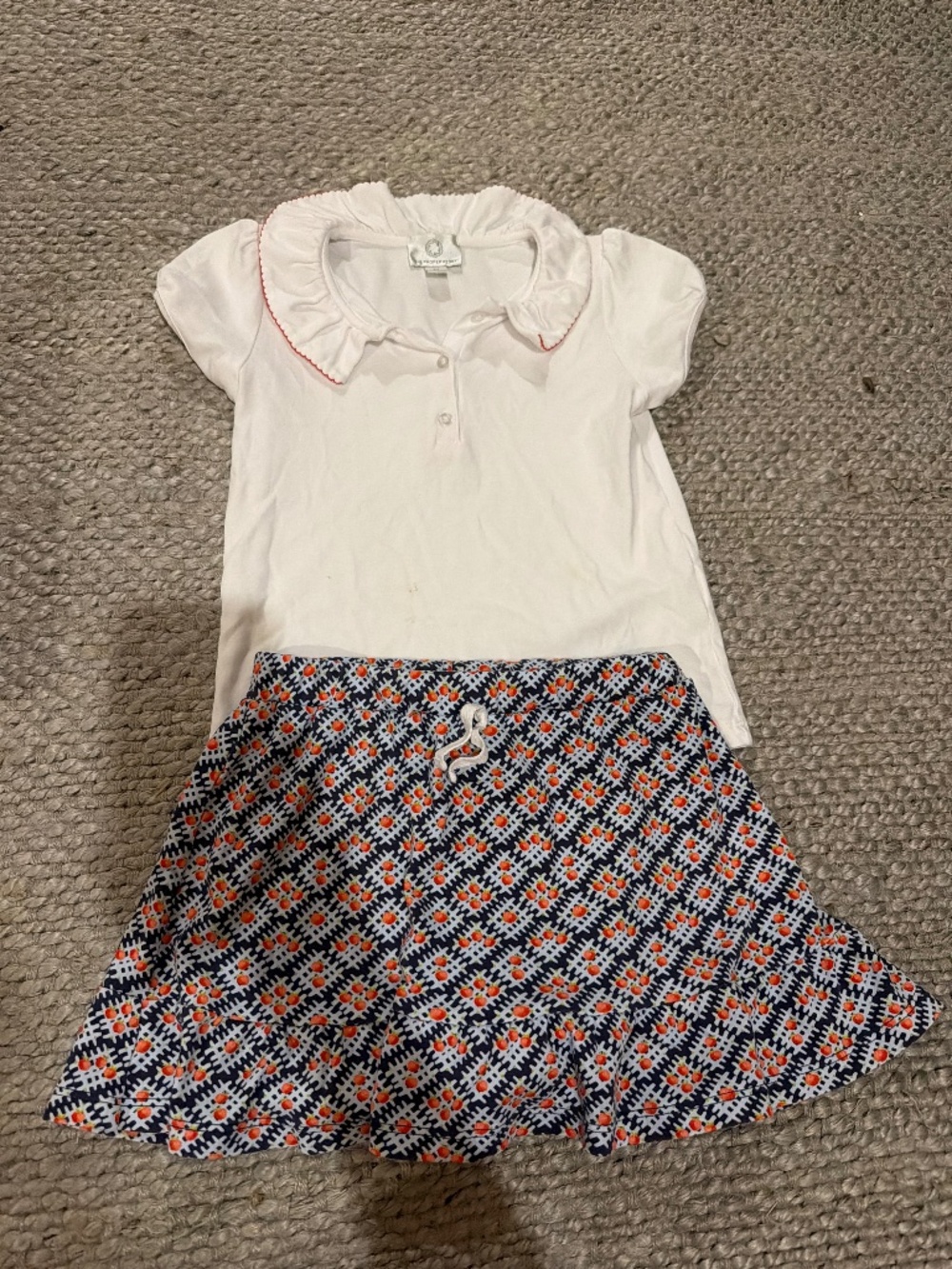 Proper Peony Girls skort and shirt set
